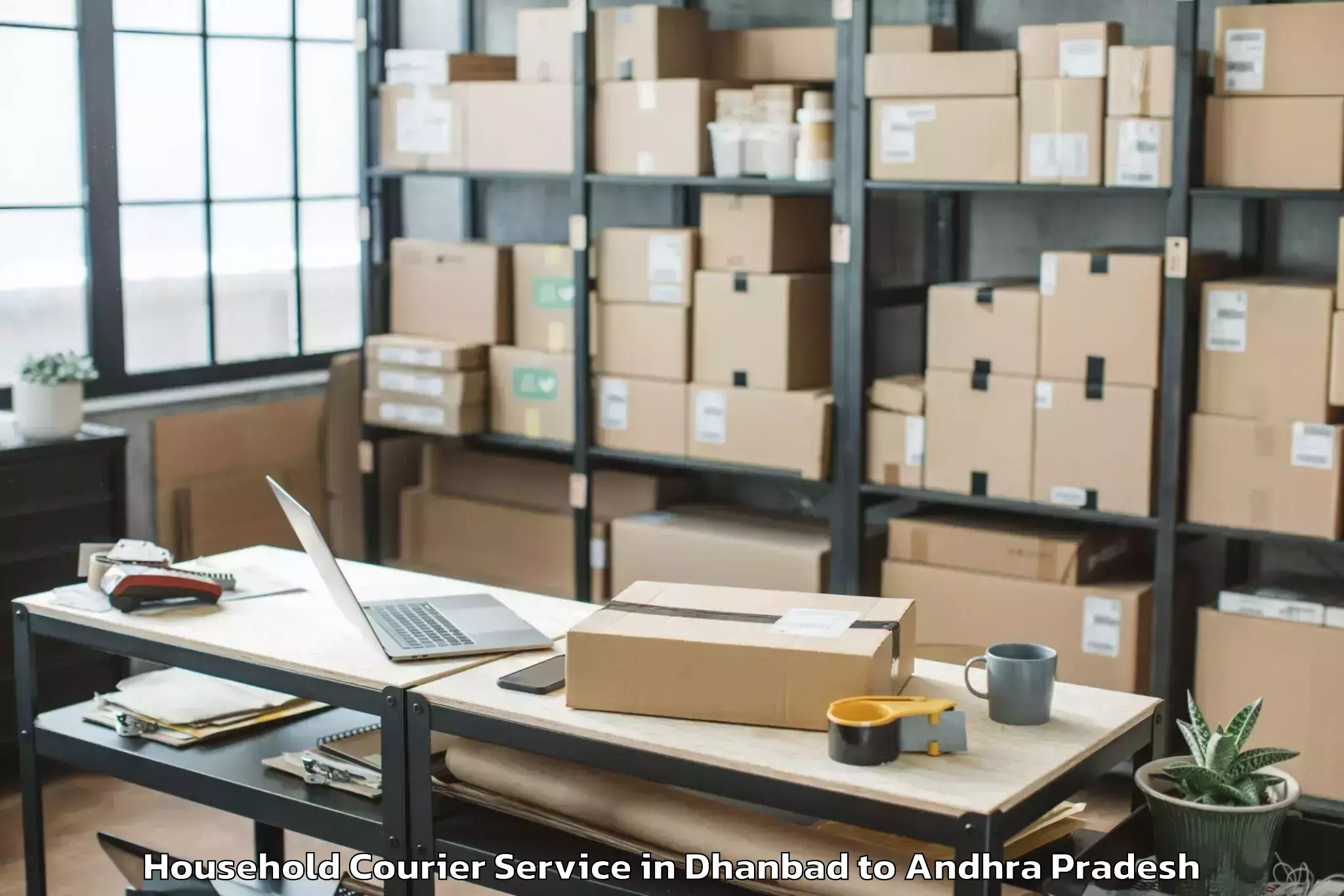 Reliable Dhanbad to Poduru Household Courier